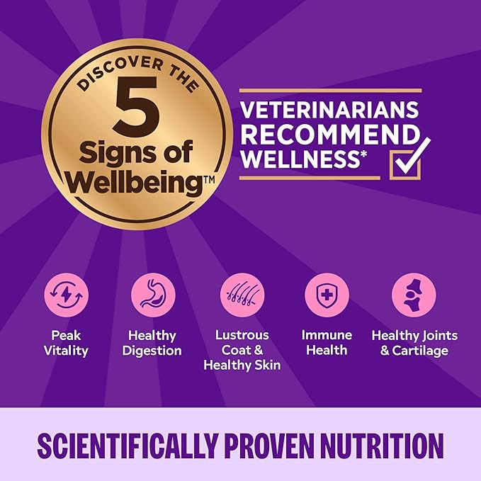 Wellness Complete Health Minced Adult Wet Cat Food, Natural, Protein-Rich, Grain Free, 5.5 Ounce, 24 Pack, (Tuna Entrée)