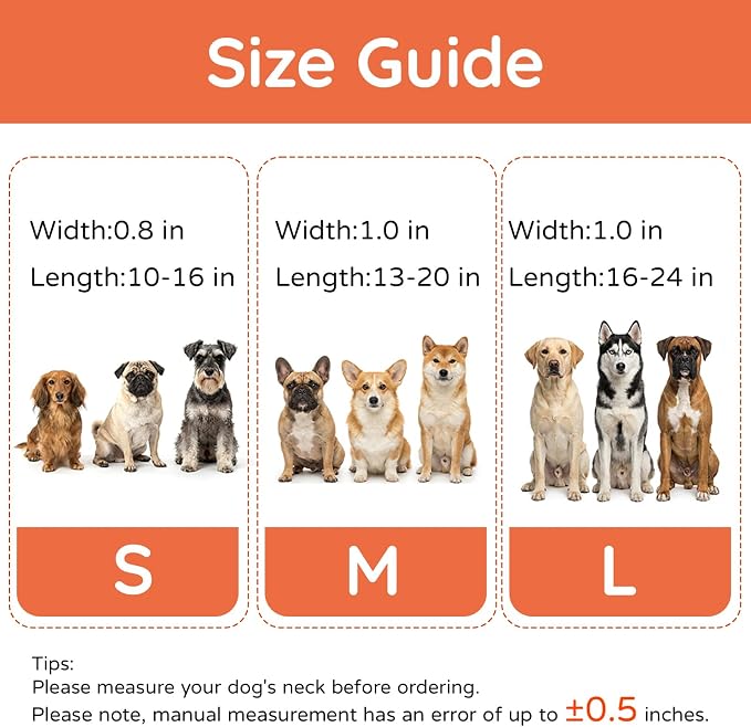Waterproof AirTag Dog Collar with QR Code Dog Tag, Black02 L | IP68 waterproof, QR code dog tag, Anti-Lost, Online profile, fits XS-L (8"-26"), Padded nylon, Reflective, No App, No Fees