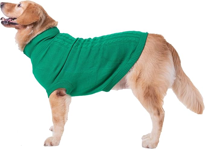 Dog Sweater, Warm Dog Sweaters for Small Dogs Medium Large Dogs, Cute Winter Classic Turtleneck Pet Sweater Cat Sweater Dog Clothes Coat Dog Christmas Sweaters for Girls Boys Dog Puppy Cat