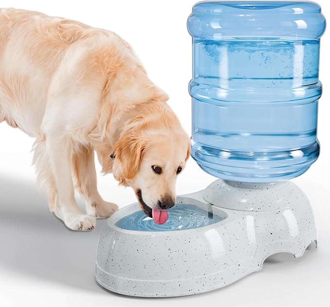 Kenond 3 Gallon Large Dog Water Dispenser, Automatic Gravity Water Bowl