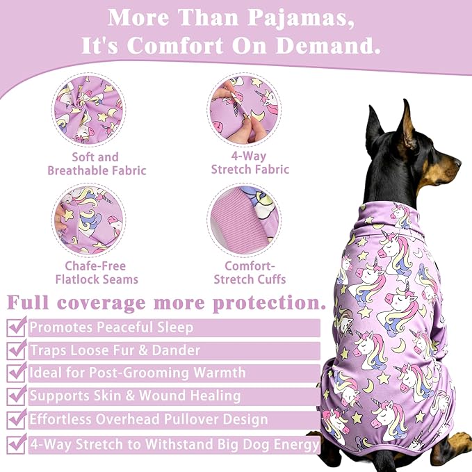 Dog Pajamas,Dog Puppy Clothes Dogs Pjs Onesies Jammies Stretchy Pjs for Pet Clothes for Small Medium Large Dogs Girl Boy Valentine's Day Outfits (X-Large,23-34lb