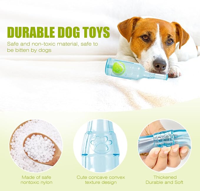 Dog Toy - Floating Fetch Toy with Squeak, Tennis Ball Inside (Single Large)