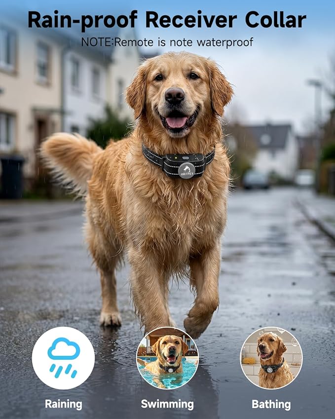 PATPET Dog Shock Collar for 2 Dogs - Dog Training Collar with Remote | 1000Ft Waterproof Shock Collar for Dogs, 3 Training Modes(Beep,Vibration,Shock) for 15-100lbs Small Medium Large Dogs