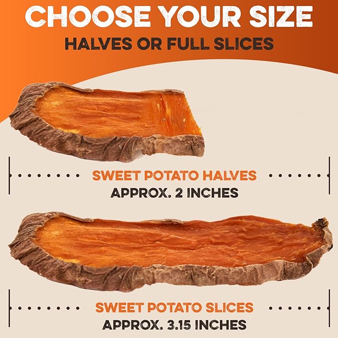 BRUTUS & BARNABY Sweet Potato Dog Treats – Support Sensitive Stomachs with USA-Grown, Hypoallergenic Treats That Smell as Good as They Taste