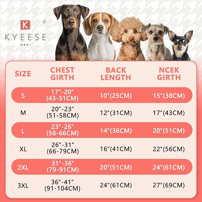 KYEESE Waterproof Dog Coat, Warm Windproof Jacket, Turtleneck Winter Dog Coats for Small Dogs with Leash Hole, Reflective Pet Clothes & Outdoor Apparel, Thick Fleece-Lined Winter Jacket, Gray, Large