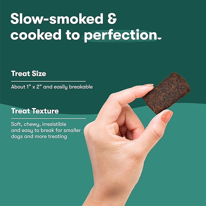 Jinx Tenders Beef Jerky Dog Treats, All Natural Ingredients, Soft and Chewy, Low-Calorie, Slow-Smoked Beef & Liver, No Fillers, 5oz, 6 Pack
