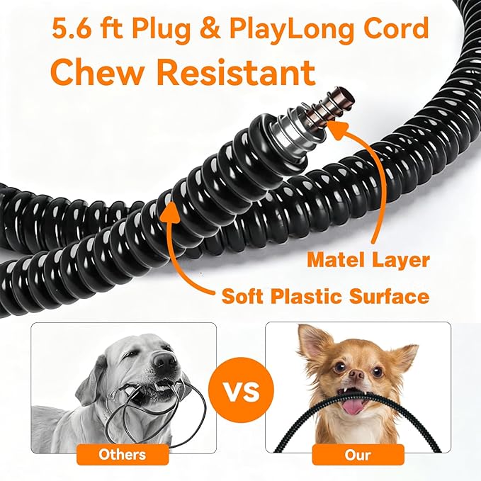 Pet Heating Pad, Adjustable Temperature Heated Dog Bed with Timer, Outdoor Waterproof Heated Pad with Anti-Chew Cord, Overheat Protection Warming Mat for Small and Medium Dogs (M:15.7"x27.6")