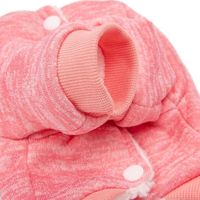 Dog Sweater, Dog Sweaters for Small Dogs, 2, 3 Pack Warm Soft Pet Clothes for Puppy, Medium Large Cat, Dogs Girl or Boy, Dog Shirt for Winter Christmas (Coat Pink+Purple, Large)