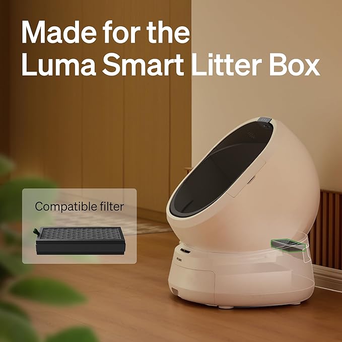 PETLIBRO Self Cleaning Litter Box Activated Carbon Filter for Luma Automatic Cat Litter Box, Air Purifier Filter, Easy Installation