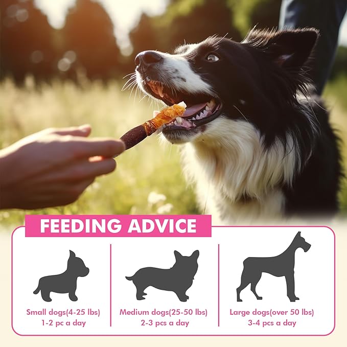 Dog Treats, Triple Flavor Rawhide Sticks, Chicken Duck and Chicken Liver Wrapped Rawhide Dog Chews, Suitable for Medium and Small Dogs, 21.16 oz