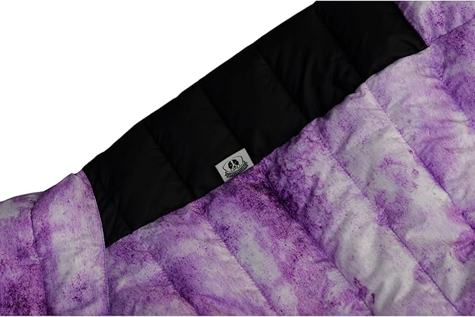 Micai Dog Warm Jacket, Waterproof Windproof Reflective Vest, Zippered Adjustable Outdoor Snow Jacket for Small to Large Dogs, Purple XL