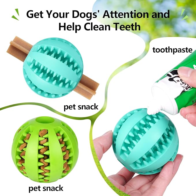 Puppy Chew Toys for Teething: 2Pack Dog Balls for Small Breed