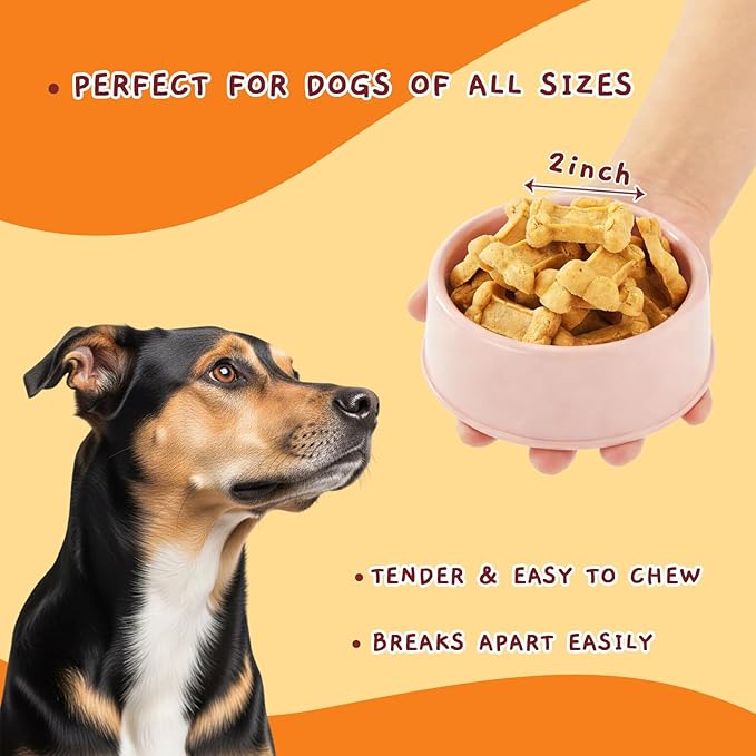 Jungle Calling Soft Dog Treats, Training Snacks with Real Chicken, Chewy Dog Biscuits, Natural High Protein, Digestive Support Dog Chews, Healthy Meaty Tenders for Small & Medium Dogs, 48 Count