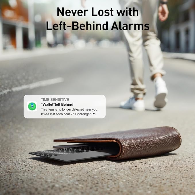 2026 Apple MFi Certified Wallet Tracker Smart Card for Find My iPhone Ultra Thin Air Tracker Tag for Travel, 5 Years+ Staying Power, IP69 Waterproof, Key Finder & Item Locator for Keys, Bags, Passport | Ultra Thin Air Tracker Tag for Travel, 5 Years+ S...