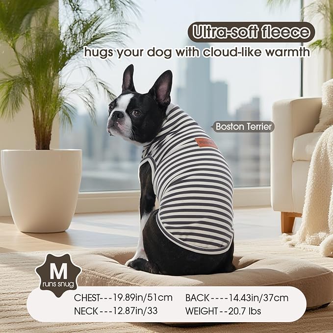FUAMEY 2 Pack Dog Fleece Vest for Extra Small Dogs,Maltese Chihuahua Stretchy Dog Sweatshirts Warm Dogs Pullover Winter Pet Sweaters with Leash Hole Puppy Turtleneck Sleeveless Grey XS