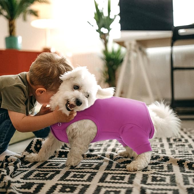 Nanaki Dog Wound Care Shirt,Dog Leg Sleeve to Stop Licking Rear Leg and Abdomen,Pet Surgery Suit Female Spay,Dogs Onesie for Surgery Female Male,Pet Surgical Recovery Suit Female Wound Heal Clothes