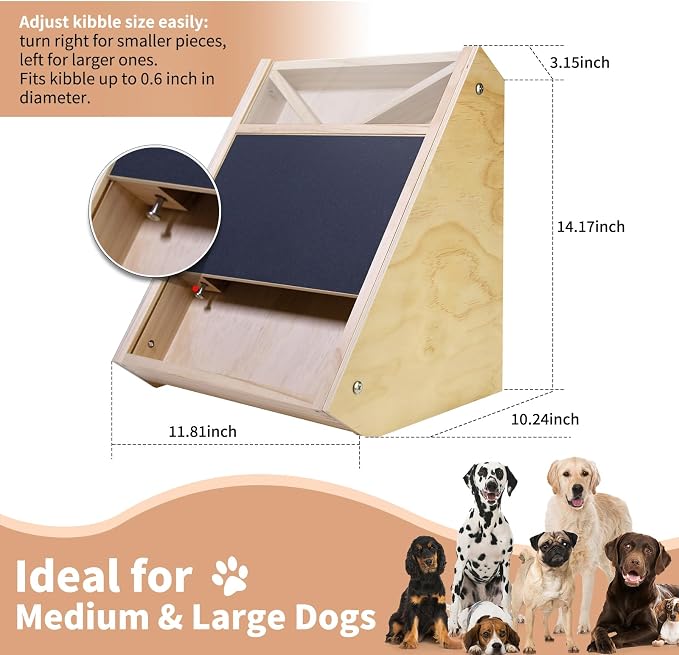 Dog Scratch Board with Treats (Light Natural Pine)