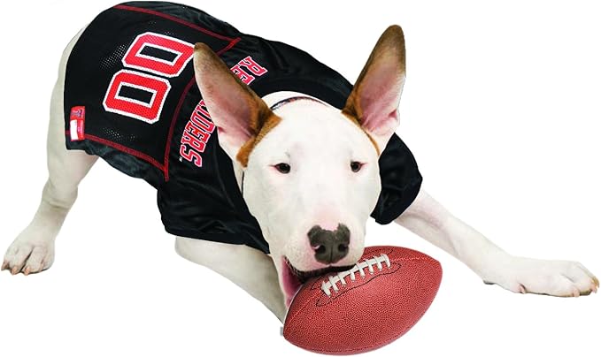 Pets First NCAA College Texas Tech Red Raiders Mesh Jersey for DOGS & CATS, Large. Licensed Dog Jersey with your Favorite Football/Basketball College Team