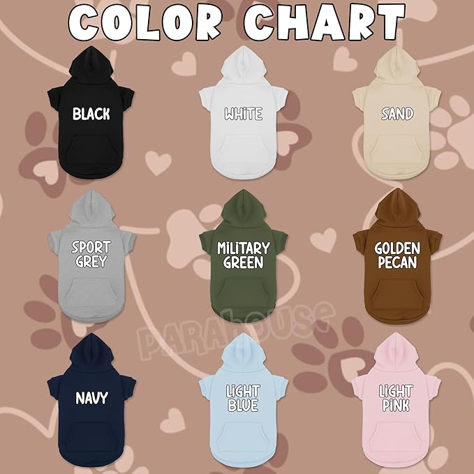 Personalized Dog Hoodie, Custom Embroidered Name Pet Hoodie, Warm Winter Outfit for Dogs, Pet Clothes, Gift for Dog Lovers 6