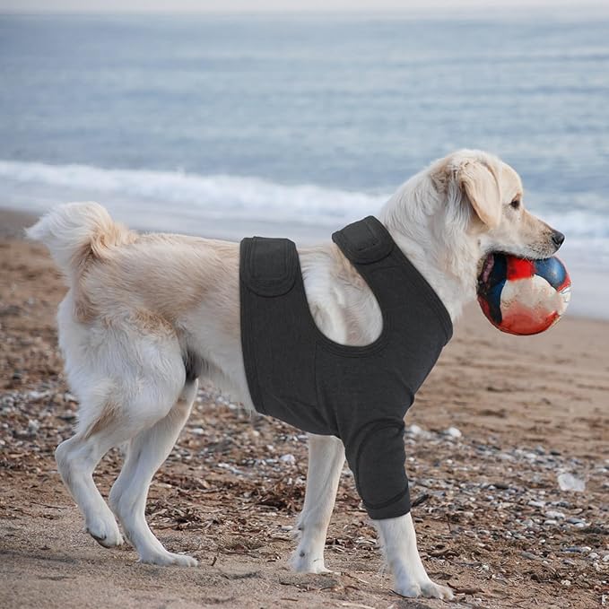 Nanaki Surgery Dog Recovery Suits for Front Legs, Dog Leg Sleeve to Stop Licking, Doggy Anti-Lick Wounds Pants, Pet Wound Cover Protective Sleeves Arm Protector for Injuries & Joint Pain