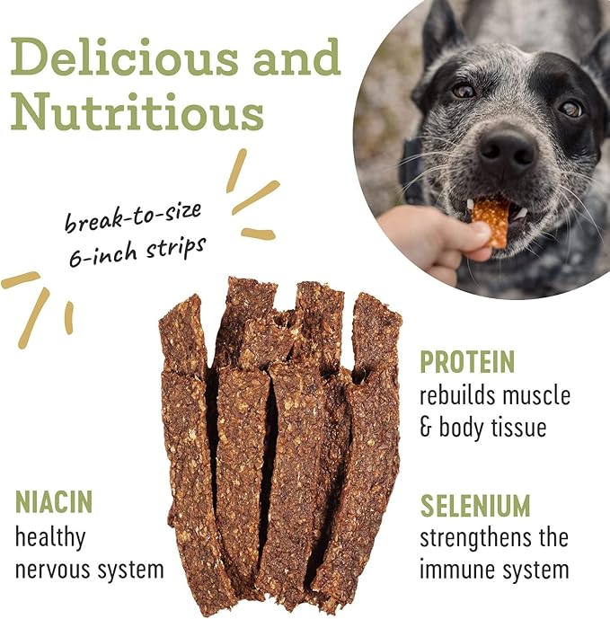 Farm Hounds - Chicken Strips - Premium Natural Jerky for Dogs - 100% Humanely Raised Chicken- Break-to-Size - Great for Training & Treats - No Added Fillers - Made in USA - 2 Pack