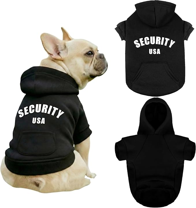 Personalized Name Dog Hoodie, Printed/Embroidered Puppy Sweater with Name/Text, Custom Security Clothes Warm Winter Dog Outfit, Bright Puppy Sweatshirt, Pet Birthday Outfit, Gift for Dogs Lovers 02