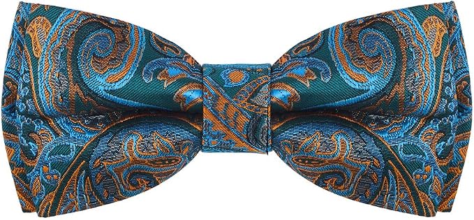 Dog Collar with Bow Tie for Girl or Boy Gift Soft Durable Bowtie Paisley Medium