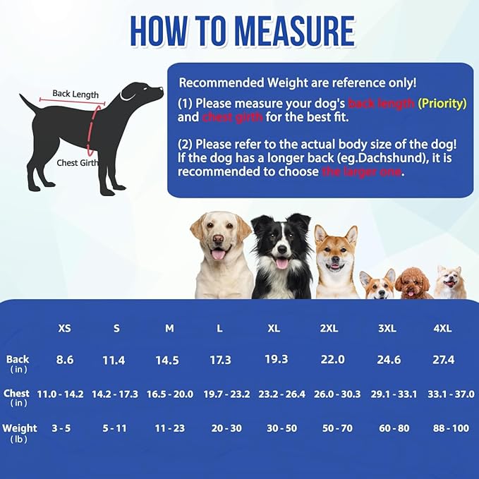 SlowTon Dog Surgery Recovery Suit - Zipper On Dog Onesies After Surgery for Female Male Dogs, Abdominal Wounds Bandages Cone/E-Collar Alternative Dogs Surgical Body Suit Anti-Licking (Purple, XXL)