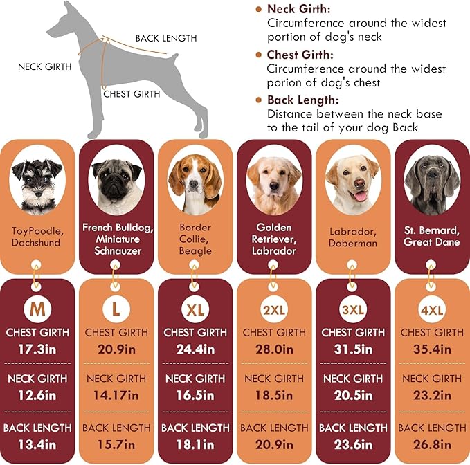 3X-Large Dog Sweater, Stretchy Turtleneck Knitted Sweaters for Large Dogs Male Female, Keep Warm in Cold Winter & Easy to Put on Doberman Sweater, Christmas Pet Clothes Outfit, Apricot XXXL