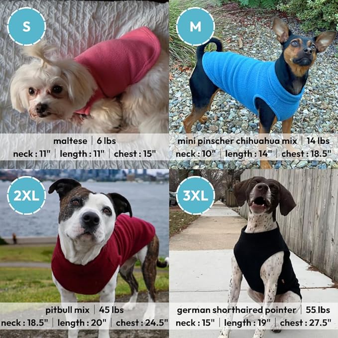 Gooby Stretch Fleece Vest Dog Sweater - Pumpkin, X-Large - Warm Pullover Super Stretchy Fleece Dog Jacket for Small to Large Dogs