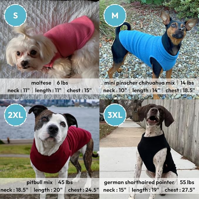 Gooby Stretch Fleece Vest Dog Sweater - Sand, 3X-Large - Warm Pullover Super Stretchy Fleece Dog Jacket for Small to Large Dogs