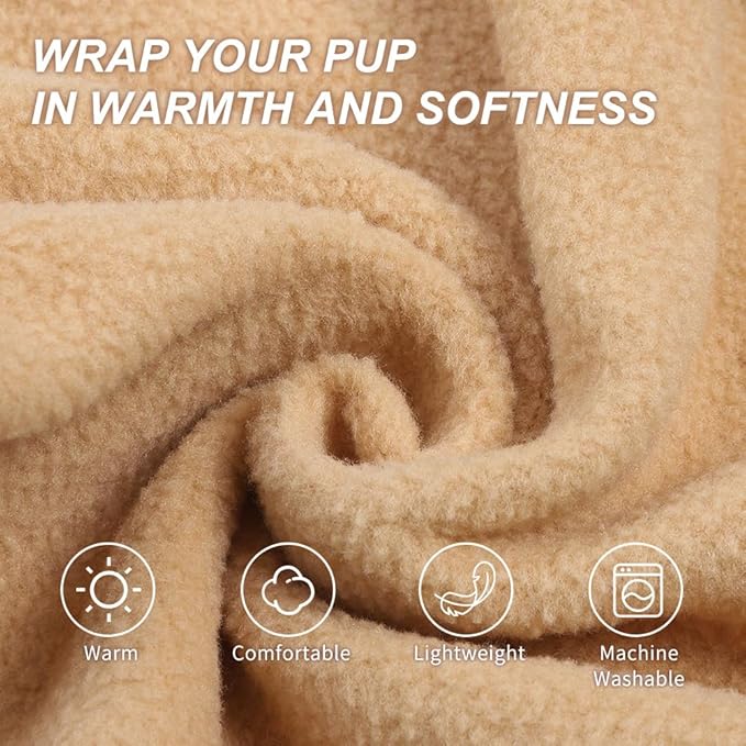 BEAUTYZOO XS Dog Sweaters, Soft Fleece Vest Pullover Dog Jacket with D-Ring Leash Attachment, Warm Winter Dog Clothes Cold Weather Doggy Chihuahua Sweater for Small Dogs Cats Boy or Girl, Purper XS