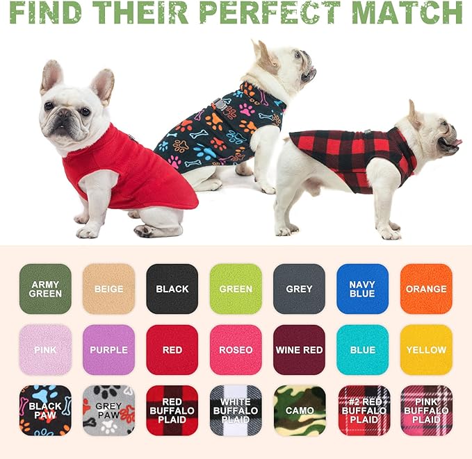 BEAUTYZOO XS Dog Sweaters, Soft Fleece Vest Pullover Dog Jacket with D-Ring Leash Attachment, Warm Winter Dog Clothes Cold Weather Doggy Chihuahua Sweater for Small Dogs Cats Boy or Girl, Blue XSmall