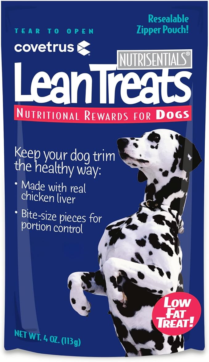 Butler Covetrus Nutrisential Lean Treats for Dogs - Small, Medium & Large Dogs (K9) - Nutritional Low Fat, Bite-Size - Soft Chicken Flavor - 10 Pack - 4oz