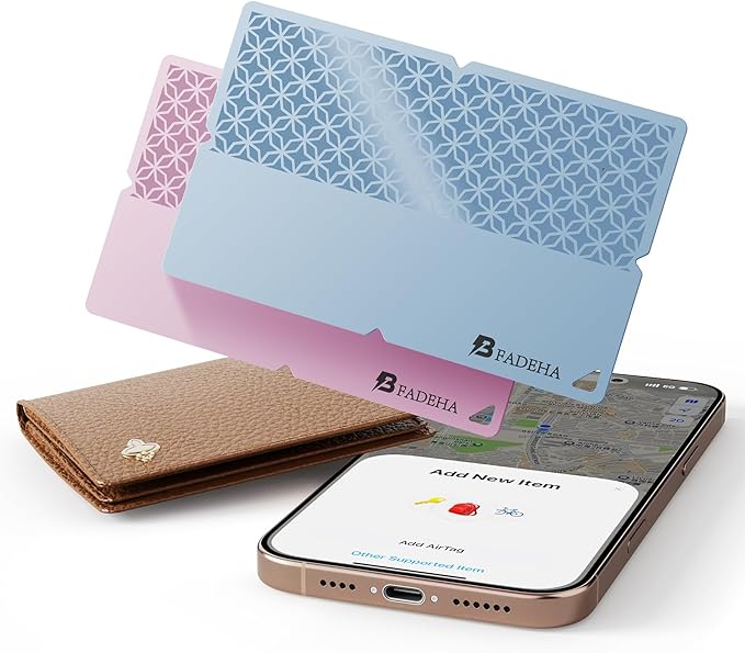 2026 Apple MFi Certified Wallet Tracker Smart Card for Find My iPhone Ultra Thin Air Tracker Tag for Travel, 5 Years+ Staying Power, IP69 Waterproof, Key Finder & Item Locator for Keys, Bags, Passport | Ultra Thin Air Tracker Tag for Travel, 5 Years+ S...