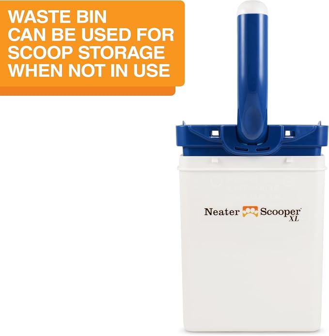 Neater Pet Brands Neater Scooper XL Cat Litter Scoop, 15 Refill Bags – Extra-Large Capacity Mess-Free Cat Litter Scooper with Bag for Large & Multiple Cats, Spill-Proof Litter Box Scooper with Holder
