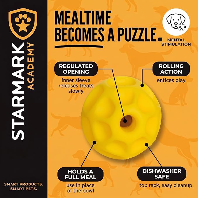 Starmark Treat Dispensing Tetraflex Dog Toy Medium