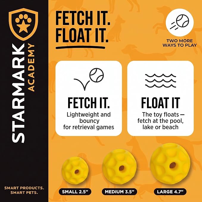 Starmark Treat Dispensing Tetraflex Dog Toy Medium