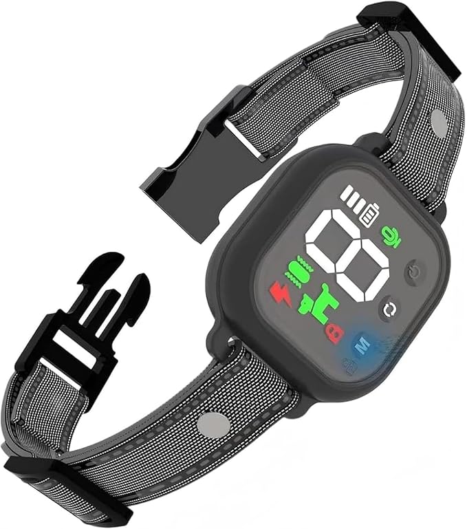 NoBark Smart Anti-bark Dog Collar (Black)