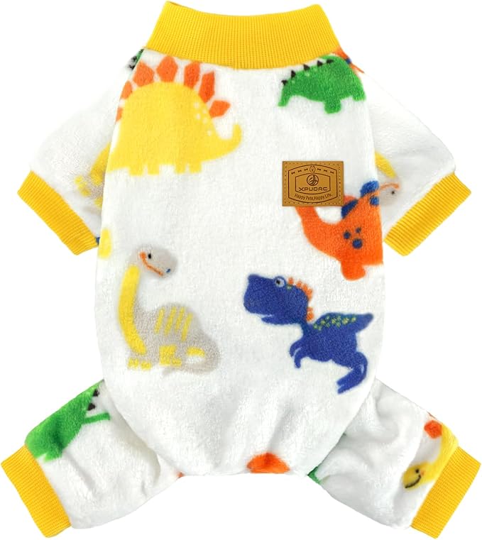 XPUDAC Dog Pajamas Fleece Dog Sweaters for Small Medium Dogs Girl Boy Soft Warm Doggy Clothes for Doggie Winter Christmas(XX-Large)