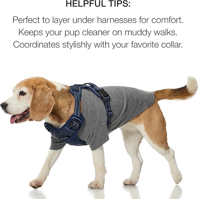 Toby II - The Perfect Tee, 3 Pack Short Sleeve Pet T-Shirt 100% Organic Cotton Tees Clothes for Small, Medium, Large Dogs, Sage Camo, Large (40-60 lbs)