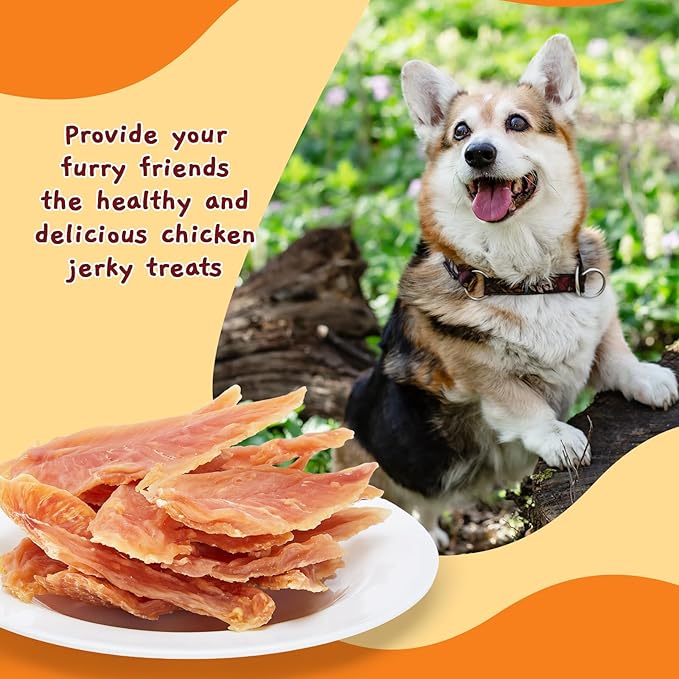Jungle Calling Dog Treats, Chicken Jerky for Dogs, High Protein Slow Roasted Chewy Training Treats for Medium and Large Dogs, 21.2 oz