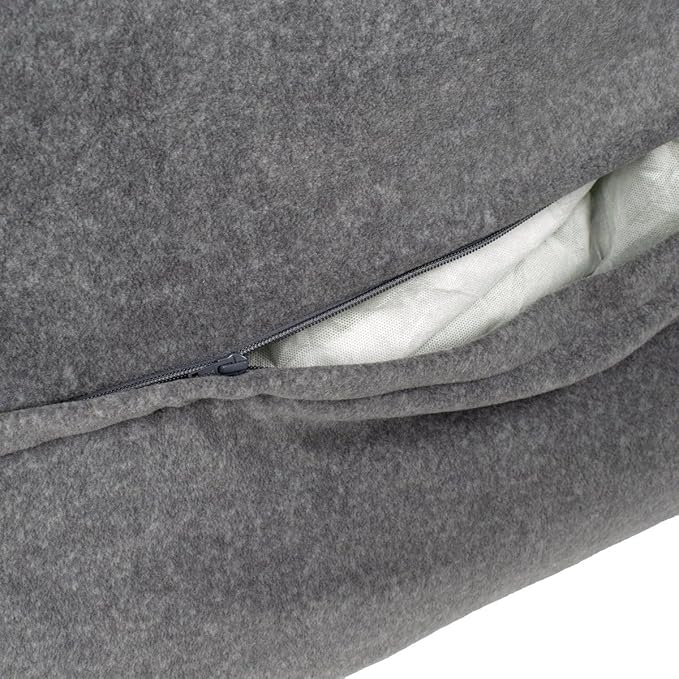 Pendleton Fleece Kuddler Dog Bed - Cabin Stripe Gray, M