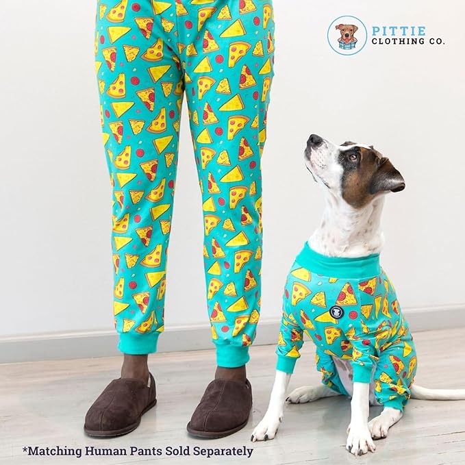 Pittie Clothing Pit Bull Dog Pajamas – Full Coverage Dog Onesie, Soft Pajama Outfit for Medium, Large, XL & XXL Breeds