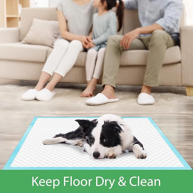 DEEP DEAR Extra Large Dog Pads 30"x26" (40 Count), Thicker Pet Training and Puppy Pads, Super Absorbent Pee Pads for Dogs, Leakproof Dog Potty Training Pads for Puppies, Cats, Rabbits, Pet Pee Pads XL