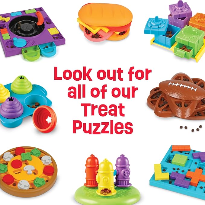 Learning Resources Brightkins Pupstrami Surprise! Treat Puzzle - Interactive Dog Toys, Dog Toys for Large Dogs, Puppy Treat Toy, Cat Puzzle Feeder, Mental Stimulation for Dogs, Enrichment Feeder