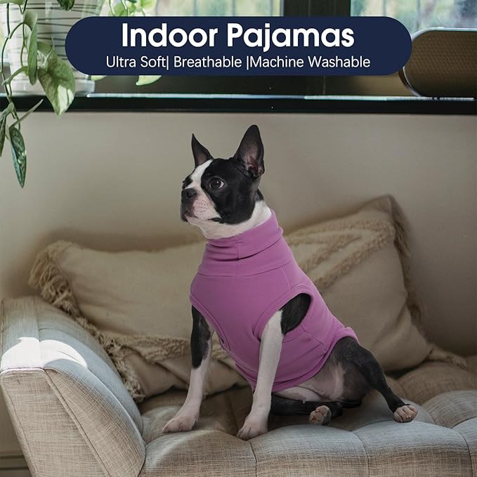 IECOii 2 Pack XXXL Dog Fleece Sweater for Large Dogs Girl Boy, Warm Dog Sweater Turleneck Lightweight Sweatshirt, Stretchable Cozy Pullover Dogs Vest for Fall & Winter, Doberman Sweaters, 3XL