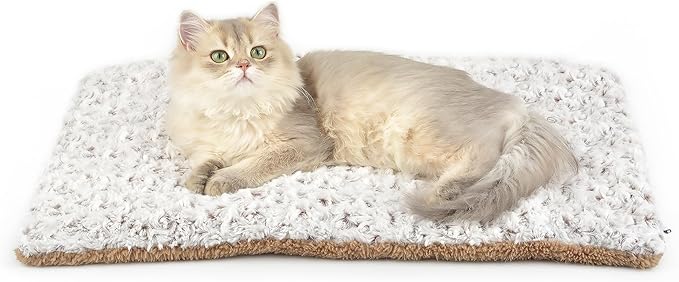 Petace Self Warming Cat Bed, 24" x 18" Self Heating Pet Pad, Double Sided Heated Dog Mat Thermal Blanket for Large Kittens Small Puppy