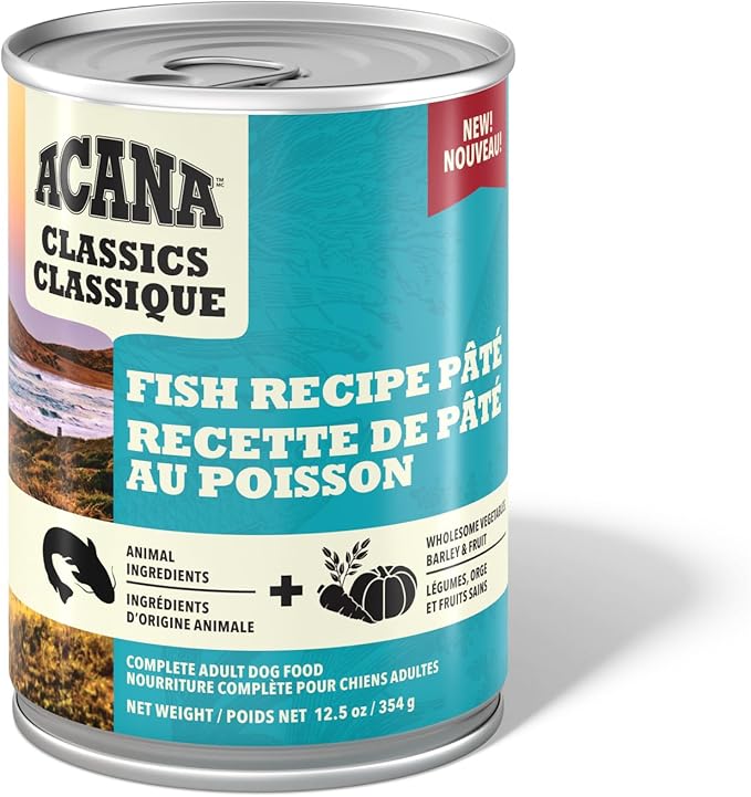 ACANA Classics Pate Wet Dog Food Fish Recipe 12.5oz Cans (12 Count)
