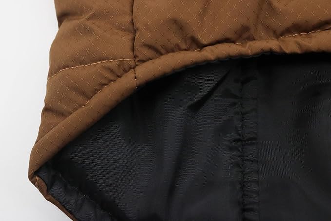 Dog Coats Warm Winter Dogs Jacket Pet Jackets Puppy Cold Weather Coat Pet Clothes for Small Dogs, Brown, Brown, Medium